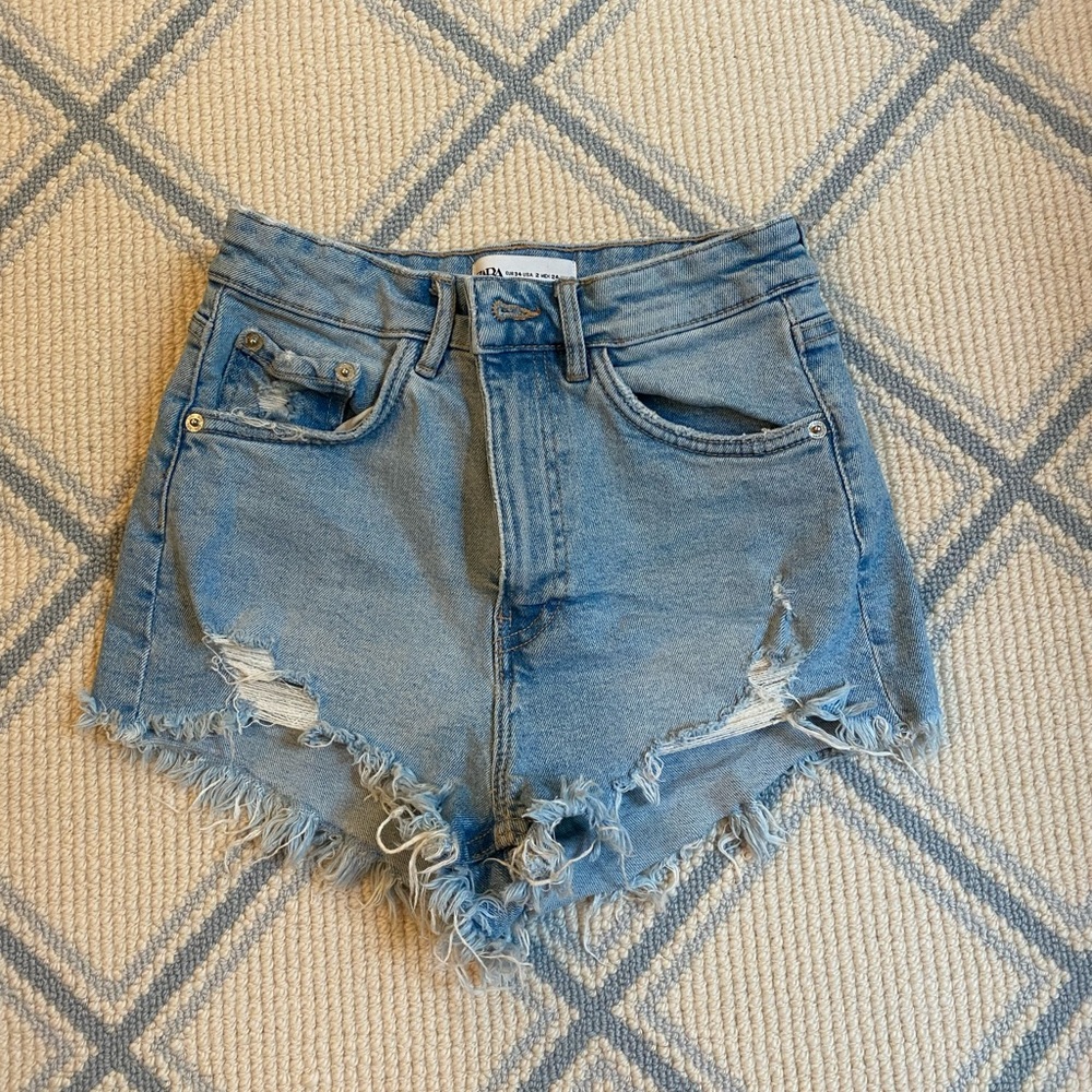Zara Denim Shorts Size 2
